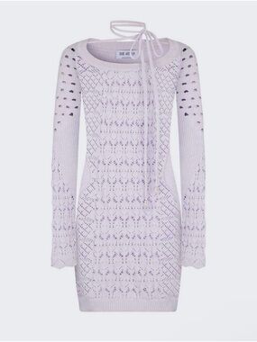 NWT The Attico Taylor knit dress in lilac